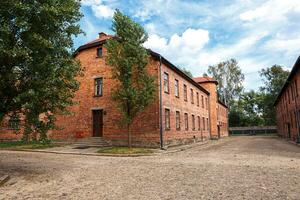 Auschwitz-Birkenau nazi concentratie kamp museum in Polen. Auschwitz oswiecim Joods gevangenis in bezet Polen gedurende tweede wereld oorlog en holocaust. foto