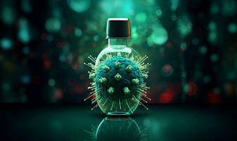 virussen vaccin digitaal kunst generatief ai foto