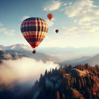 lucht ballon Aan de lucht landschap mooi foto