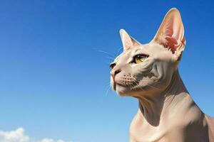 portret van een sphynx kat. ai generatief pro foto