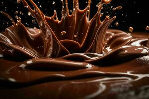 chocola plons. ai generatief pro foto