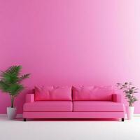 heet roze minimalistische behang foto