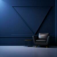 marine blauw minimalistische behang foto