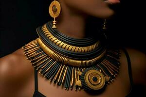 afrikaans geïnspireerd sieraden en accessoires ontwerp foto