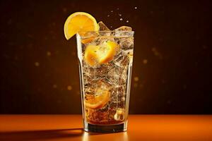 eetpatroon cokes met citrus schil foto