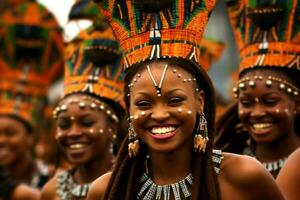 de opwinding en energie van Afrikaanse festivals en foto