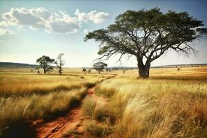 de rauw en robuust schoonheid van Afrikaanse natuur foto