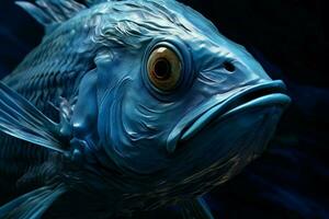 blauwe vis beeld hd foto