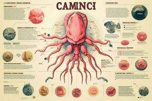 kanker infographic beeld hd foto