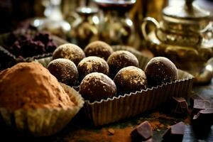 chocola truffels beeld hd foto