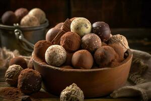 chocola truffels beeld hd foto
