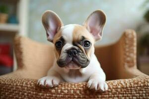 schattige franse bulldog foto