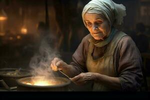fabriek oud vrouw arbeider wijnoogst 1800 jaar foto