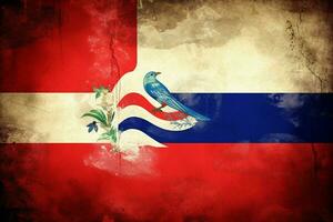 vlag behang van costa rica foto