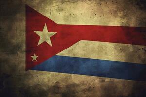 vlag behang van Cuba foto