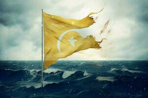 vlag behang van Cyprus foto