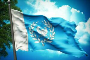 vlag behang van Guatemala foto