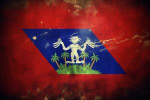 vlag behang van Haïti foto