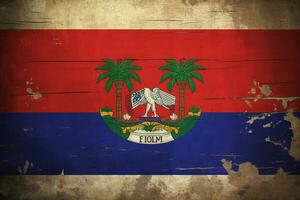 vlag behang van Haïti foto
