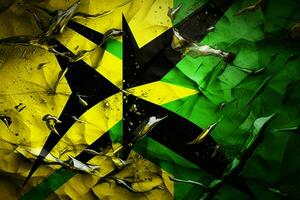 vlag behang van Jamaica foto