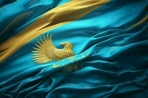 vlag behang van Kazachstan foto
