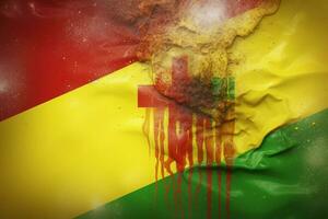 vlag behang van Mali foto