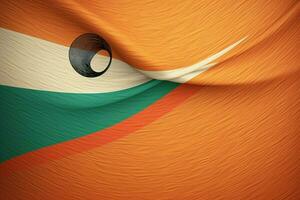 vlag behang van Niger foto