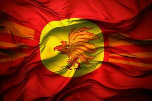 vlag behang van noorden Macedonië foto