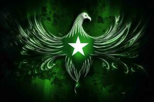 vlag behang van Pakistan foto