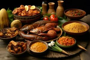 nationaal voedsel van Benin dahomey foto