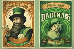 st patricks dag flyers foto