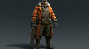 een karakter van de spel de spel is een soldaat w foto