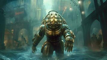 een poster voor een spel gebeld bioshock foto