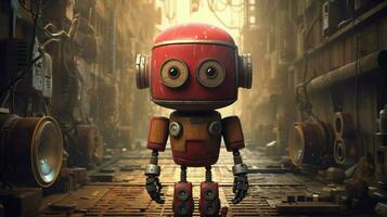 een poster voor een muziek- video spel gebeld robot foto