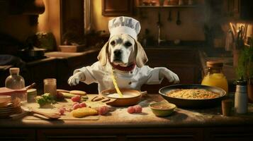 chef hond Koken foto