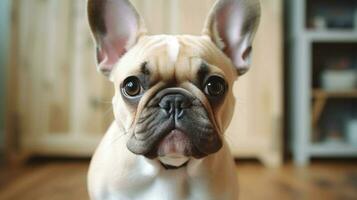 schattige franse bulldog foto