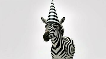 zebra verjaardag hoed foto