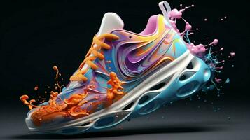 3d sportschoenen door alberto seveso Geavanceerd kleur regeling foto