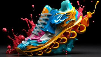 3d sportschoenen door alberto seveso Geavanceerd kleur regeling foto