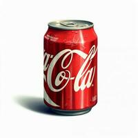 Coca Cola blak met wit achtergrond hoog kwaliteit foto