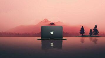 minimalistische MacBook behang hoog kwaliteit foto