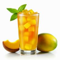 pepsi mango met wit achtergrond hoog kwaliteit ultra foto