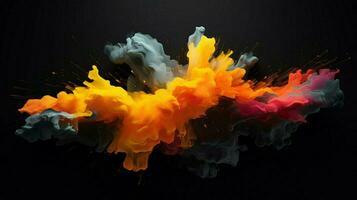 Speel met negatief ruimte in een abstract artwork foto