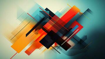Speel met negatief ruimte in een abstract artwork foto
