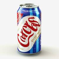 rc cola met wit achtergrond hoog kwaliteit ultra hd foto