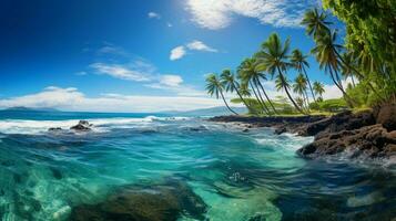 afbeelding blauw oceaan Hawaii foto