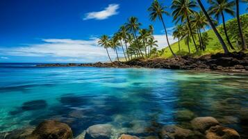 afbeelding blauw oceaan Hawaii foto