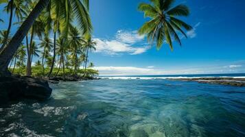 afbeelding blauw oceaan Hawaii foto