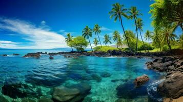 afbeelding blauw oceaan Hawaii foto