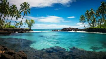 afbeelding blauw oceaan Hawaii foto